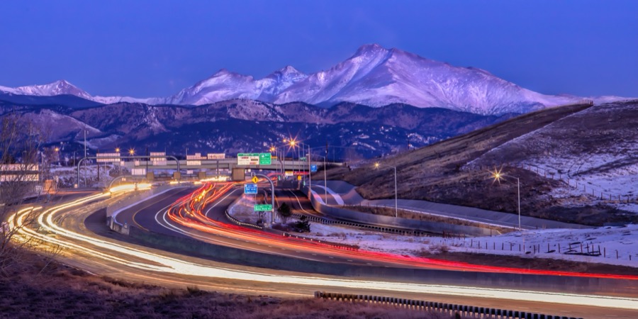 Boulder Turnpike Light Trails - Fine Art Landscape Photography by Tom Heywood