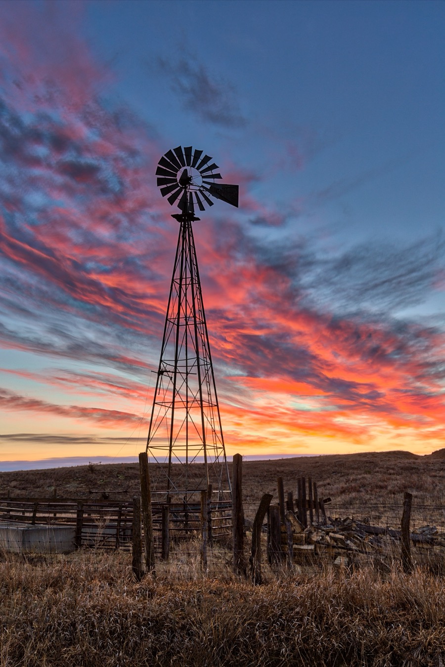 Windmill at Sunrise - Fine Art Landscape Photography by Tom Heywood