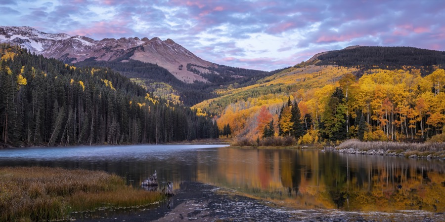 Woods Lake Sunrise Reflection - Fine Art Landscape Photography by Tom Heywood