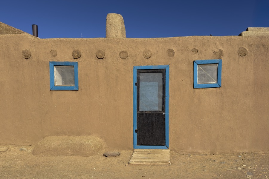 Blue Adobe House - Fine Art Landscape Photography by Tom Heywood