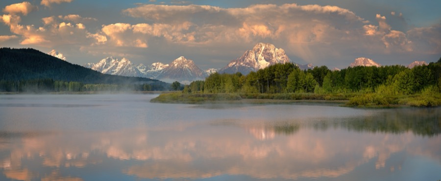 Oxbow Bend Misty Morning - Fine Art Landscape Photography by Tom Heywood