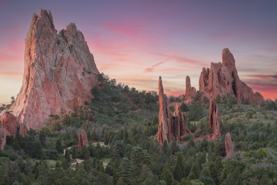 Garden of The Gods Sunrise - Fine Art Landscape Photography by Tom Heywood