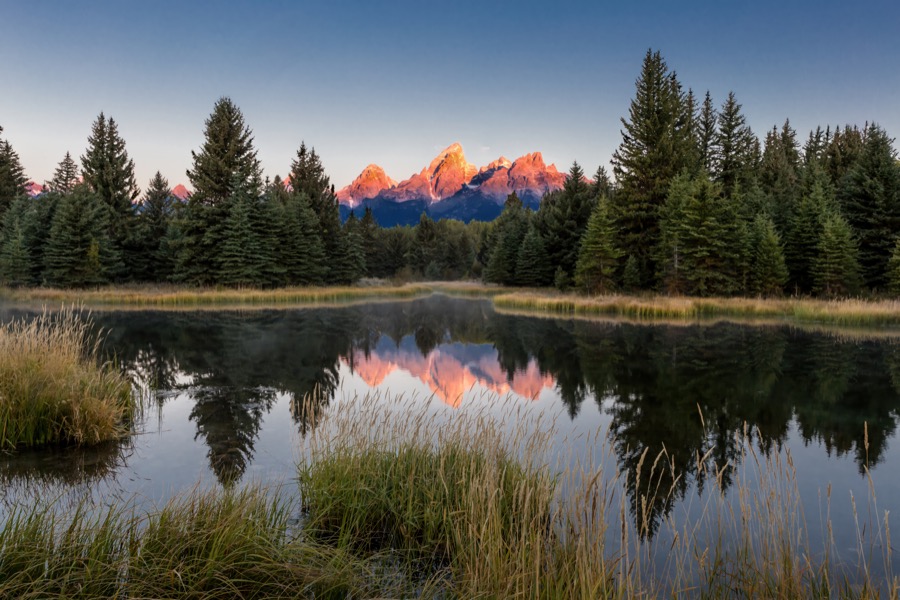 Schwabacher Landing First Light - Fine Art Landscape Photography by Tom Heywood