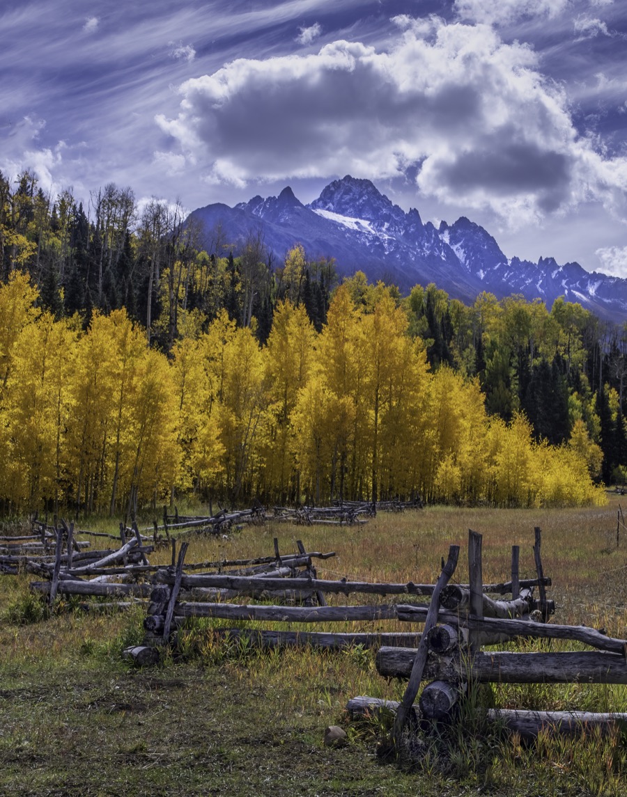 Mt. Sneffels Fenceline - Fine Art Landscape Photography by Tom Heywood