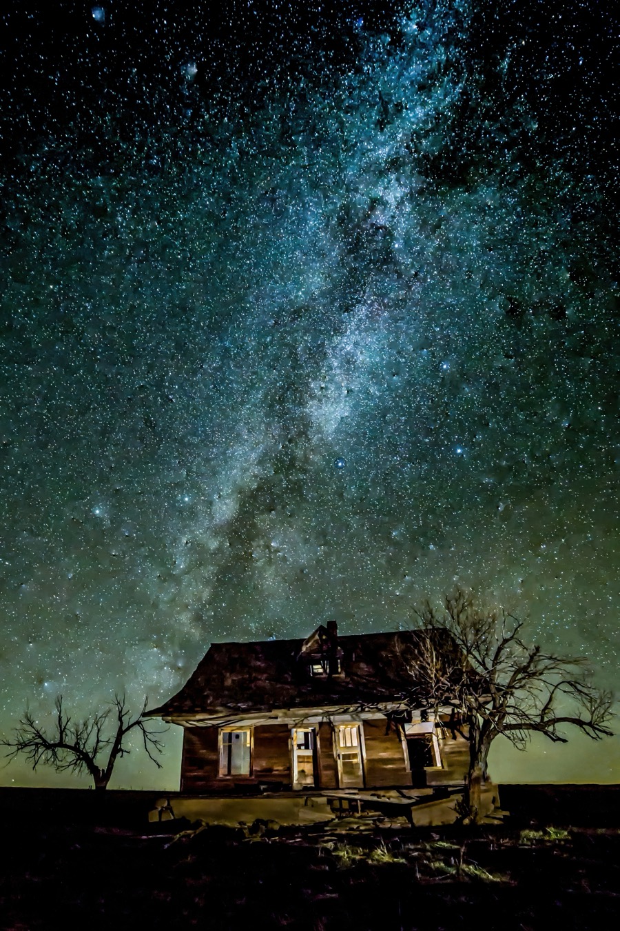 Colorado Homestead Milky - Fine Art Landscape Photography by Tom Heywood
