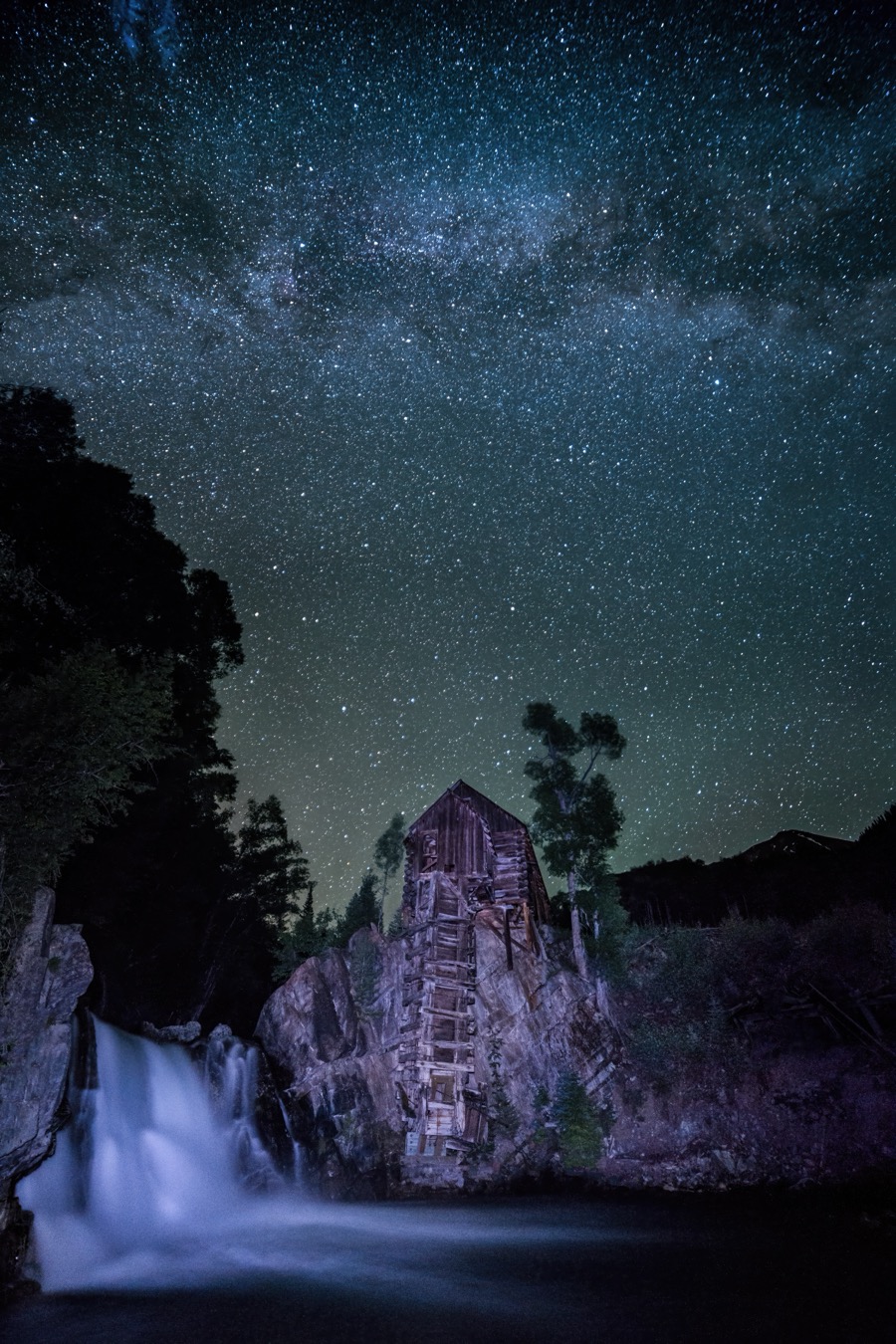 Crystal Mill Milky Way - Fine Art Landscape Photography by Tom Heywood