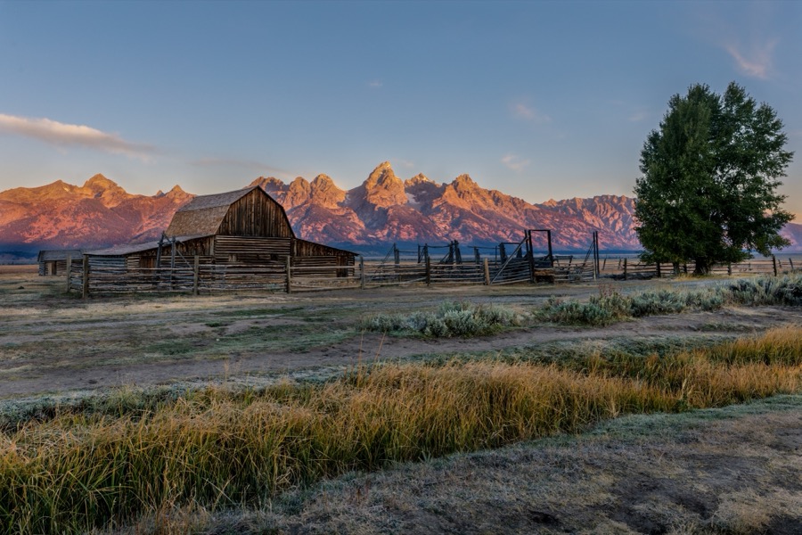 Moulton Barn Sunrise - Fine Art Landscape Photography by Tom Heywood
