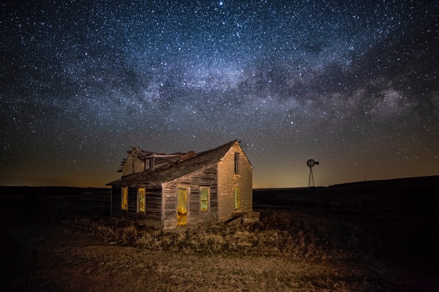 Homestead Milky Way - Fine Art Landscape Photography by Tom Heywood