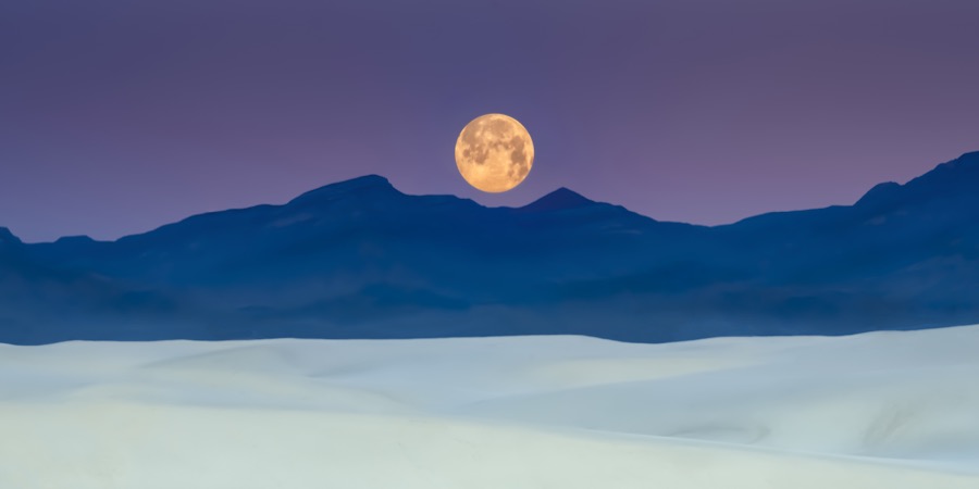 White Sands Moonset - Fine Art Landscape Photography by Tom Heywood