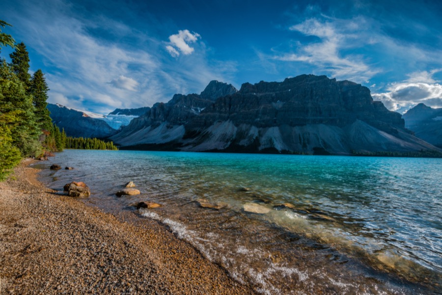 WAVES AT BOW LAKE