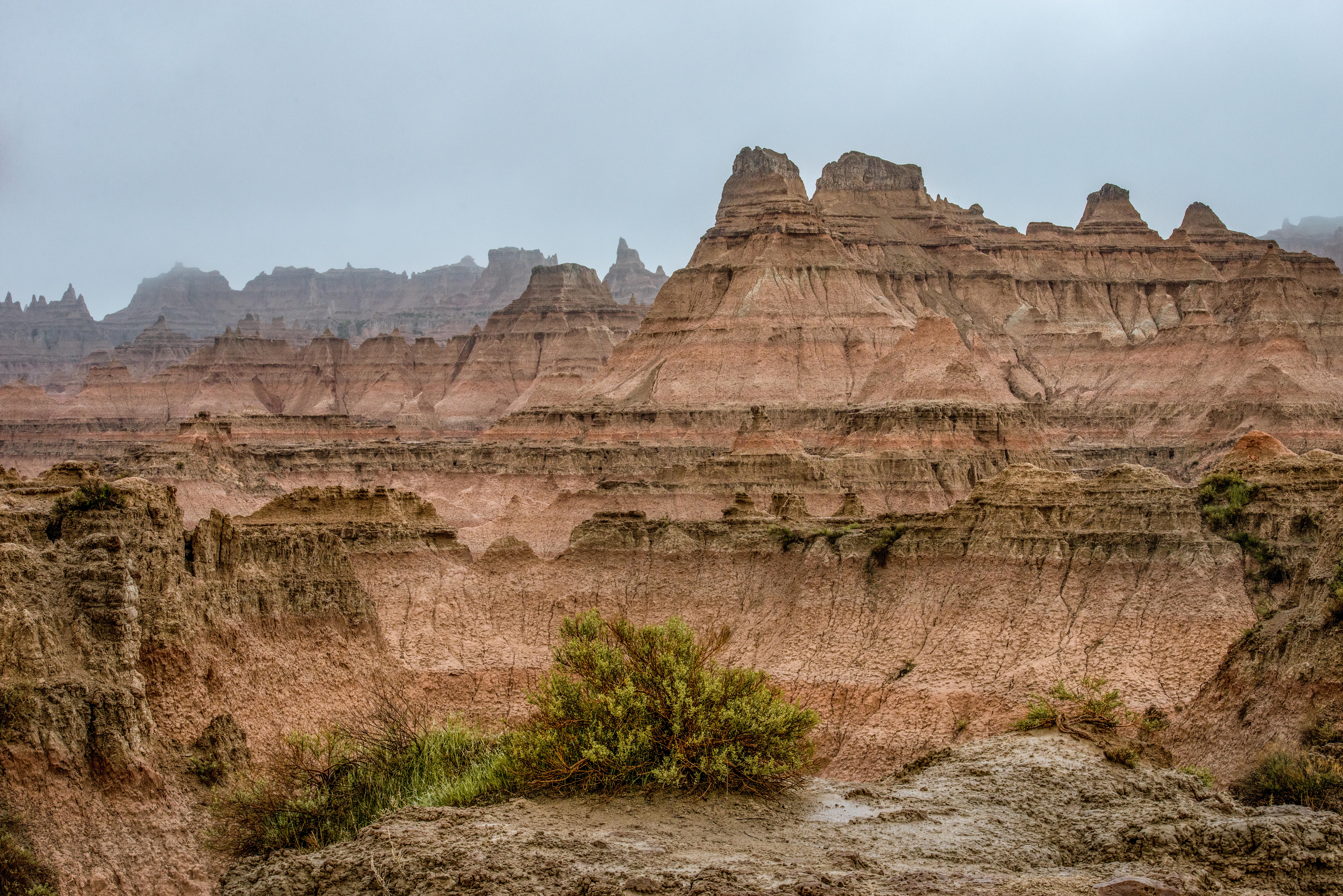 Badlands National Park in the Rain