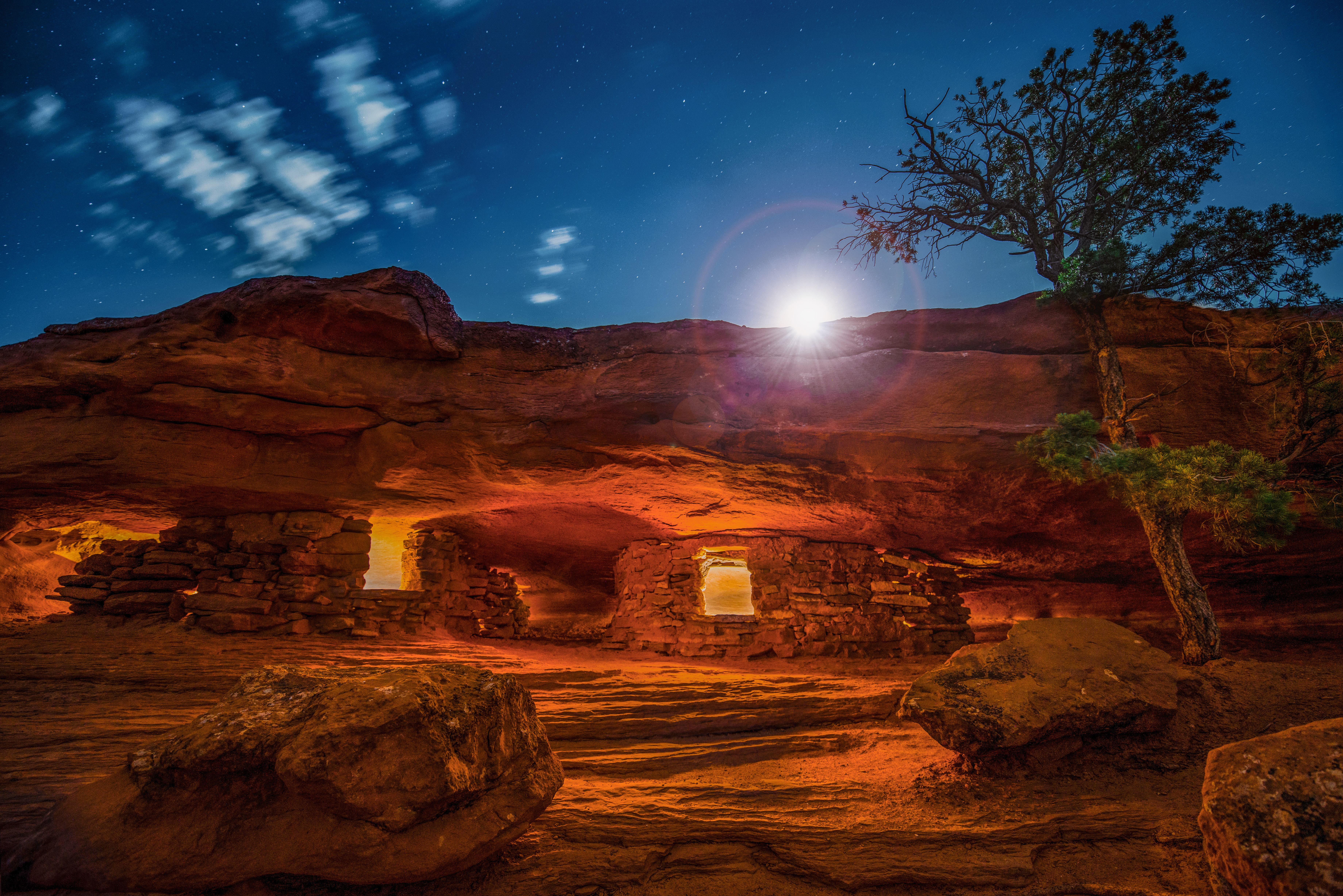 Aztec Butte Moon Rise