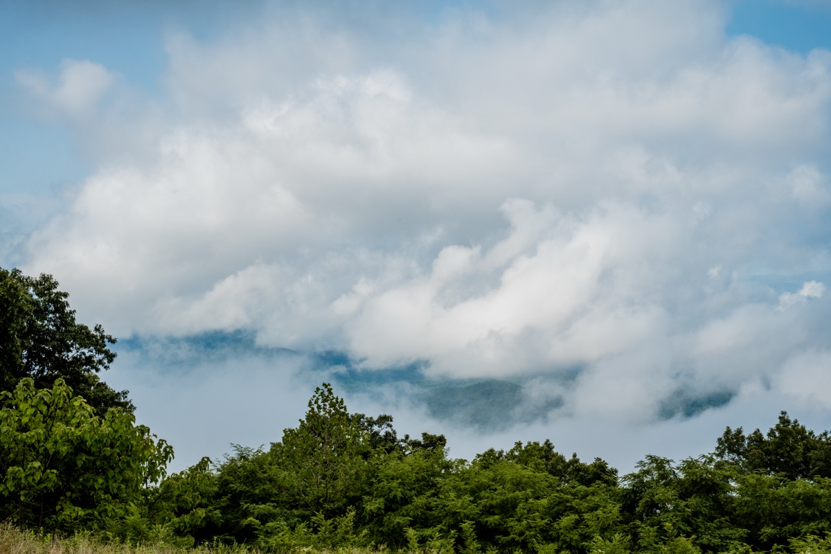 Cloud Covered Mountains