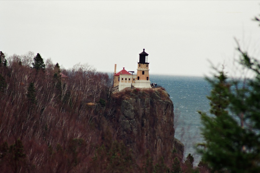 Old Film Scan of Split Rock Lighthouse