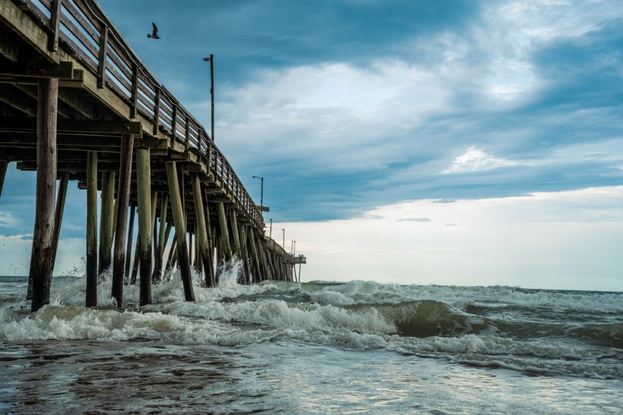 Virginia Beach Pier Waves
