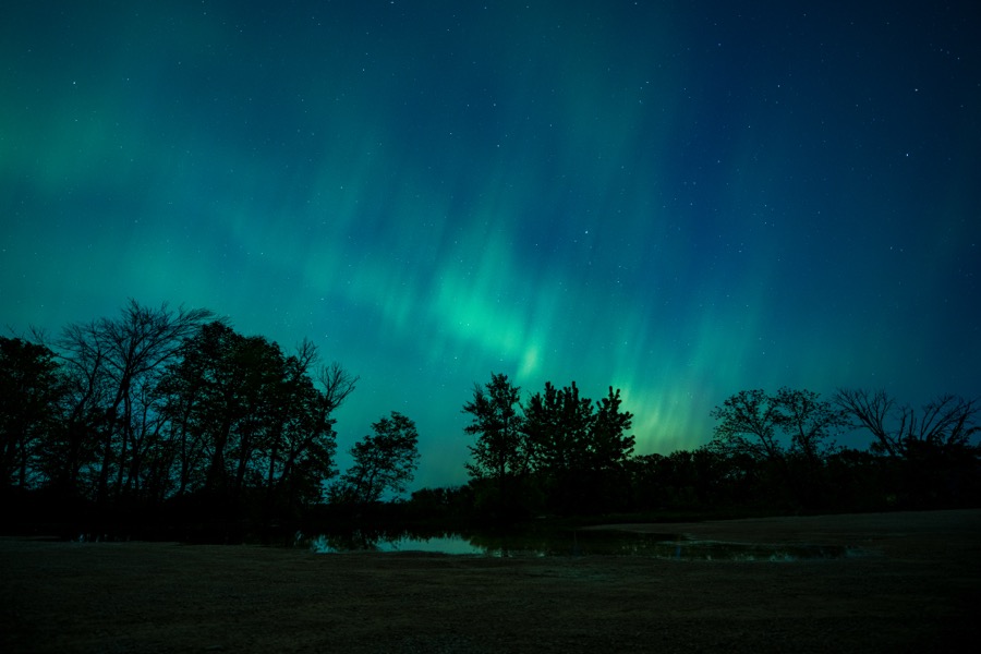 Northern Lights Over North Cedar