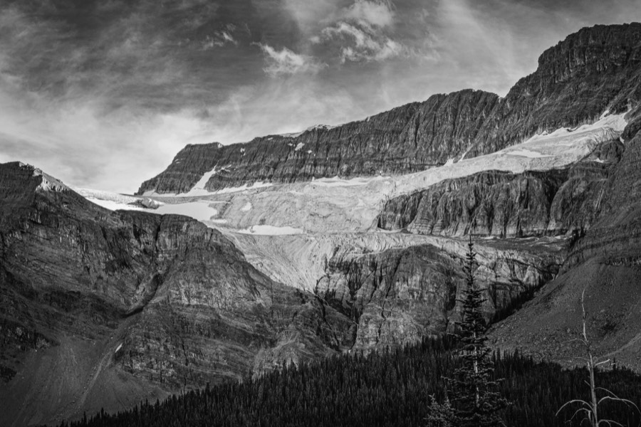Bow Glacier B&W
