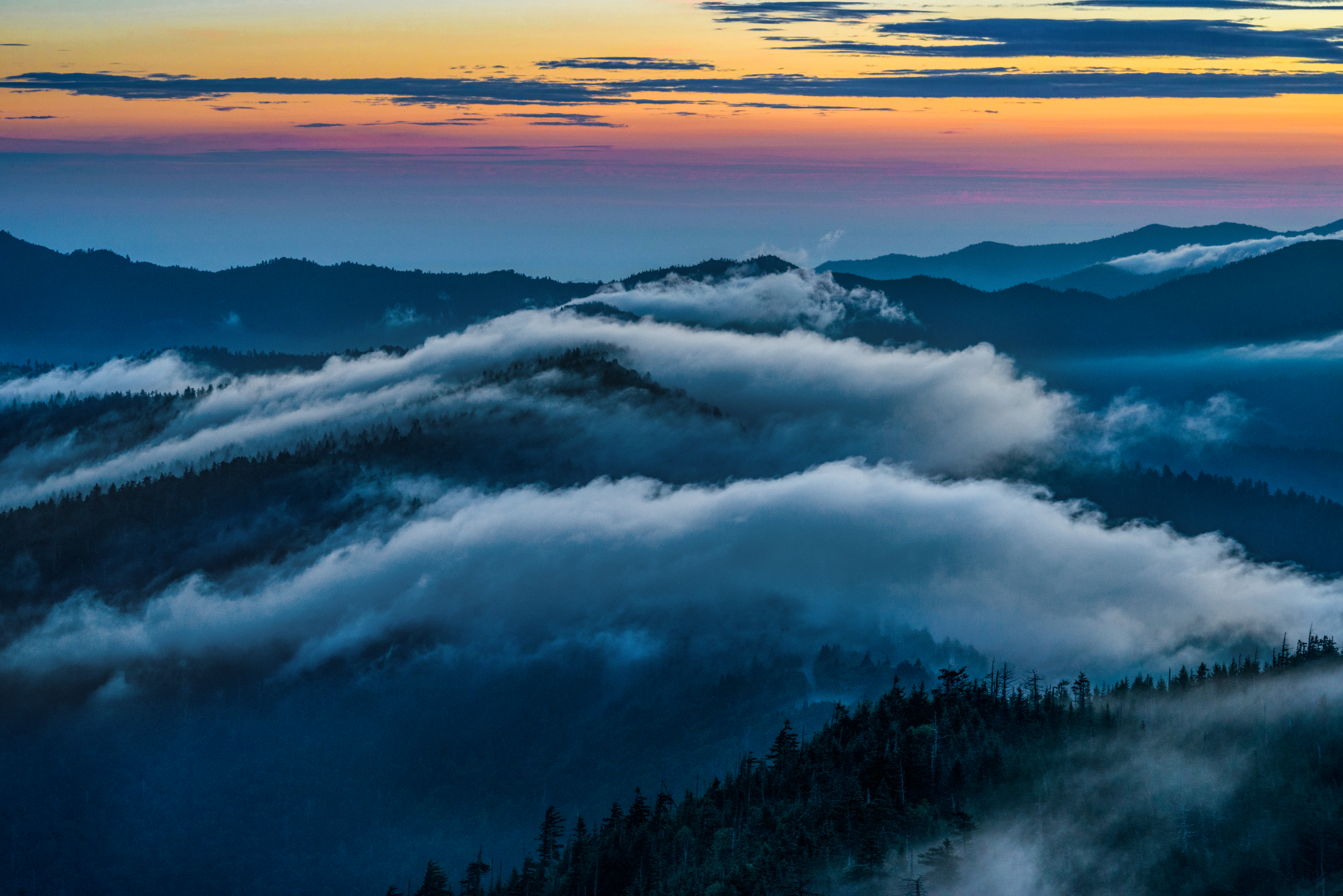 Blue Ridge Mountains at Sunrise