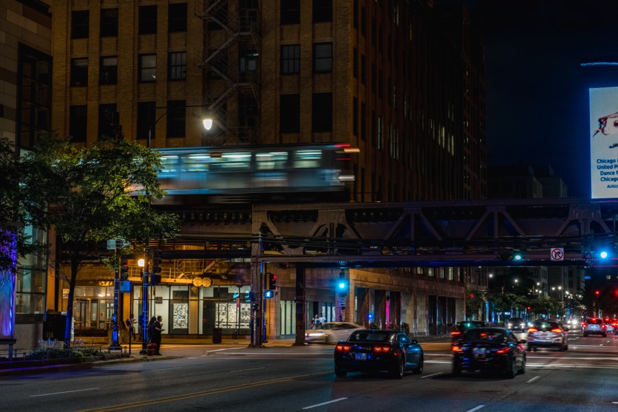 Blurred Chicago L