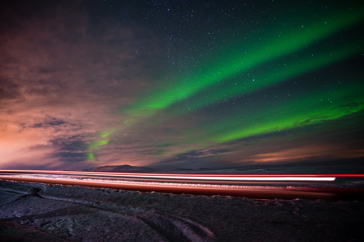 Aurora Borealis Pink Sky