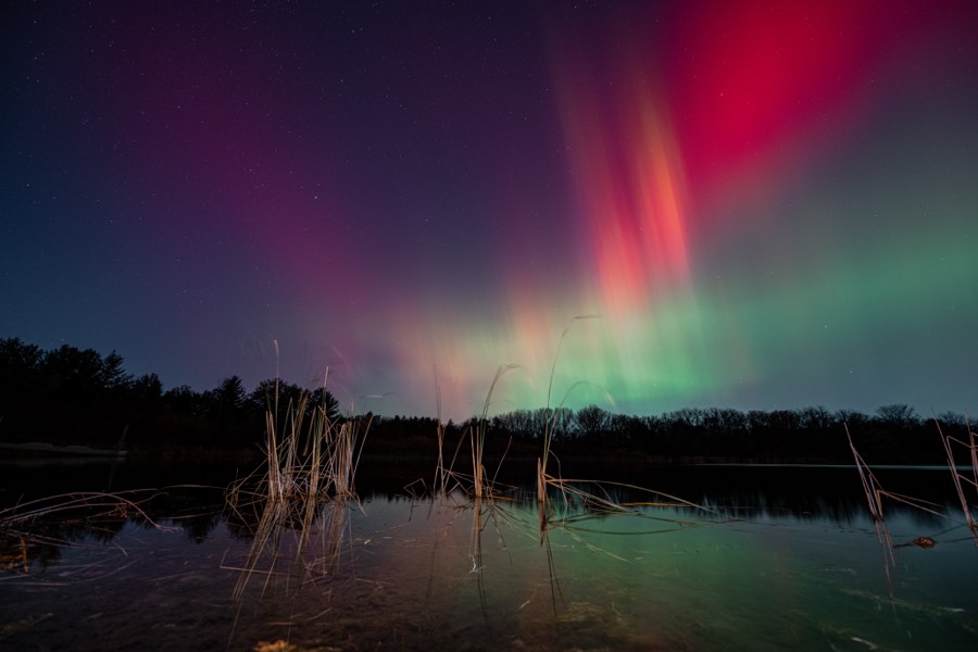 Northern Lights over Greenbelt Lake