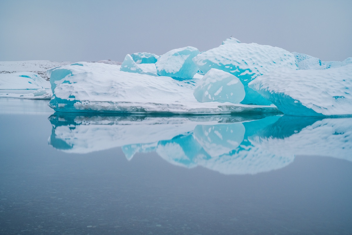 Jökulsárlón Glacier Lagoon Reflection