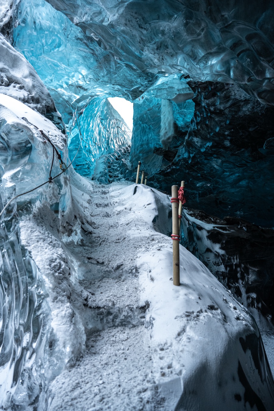 Vatnajökull Glacier Ice Cave Stairs